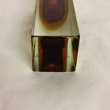 Violet vase "Sommerso" of Murano glass. Italy 1960s.