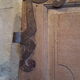 Old door eighteenth coffered fittings