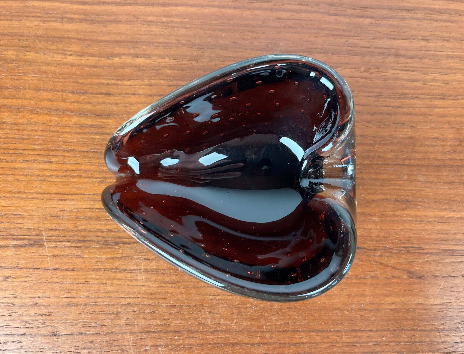 Vintage Italian Bullicante Ashtray in Murano Glass, 1970s