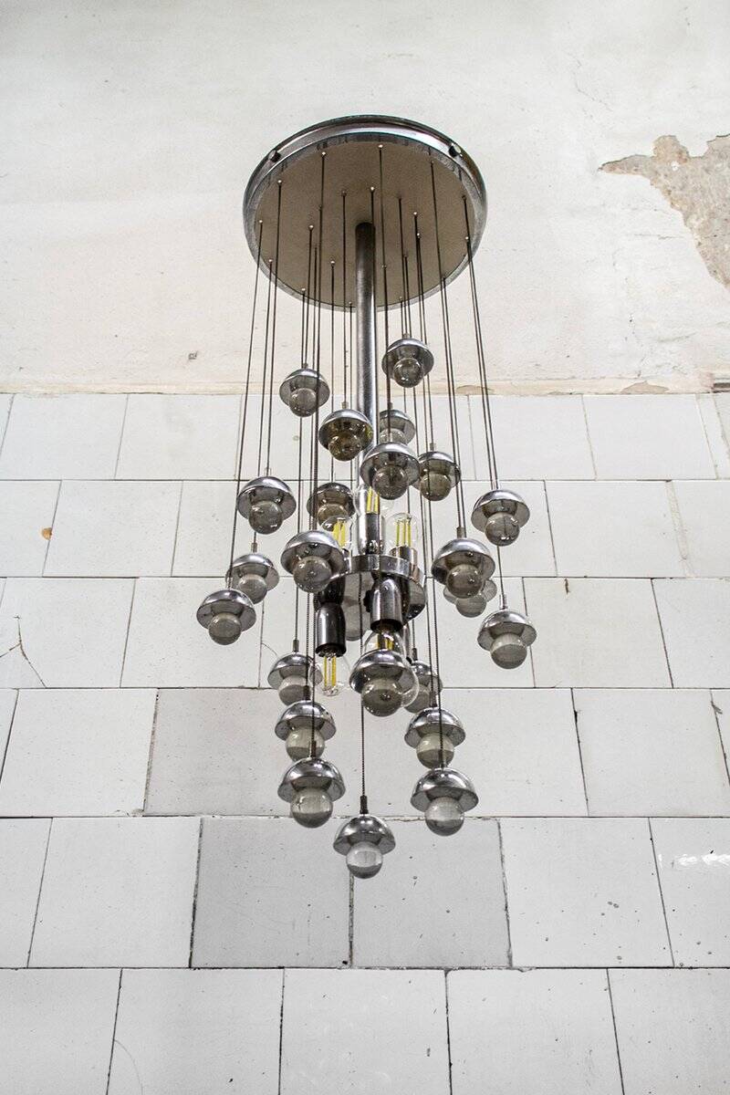 Vintage Space Age ceiling lamp, Italy, 1960s