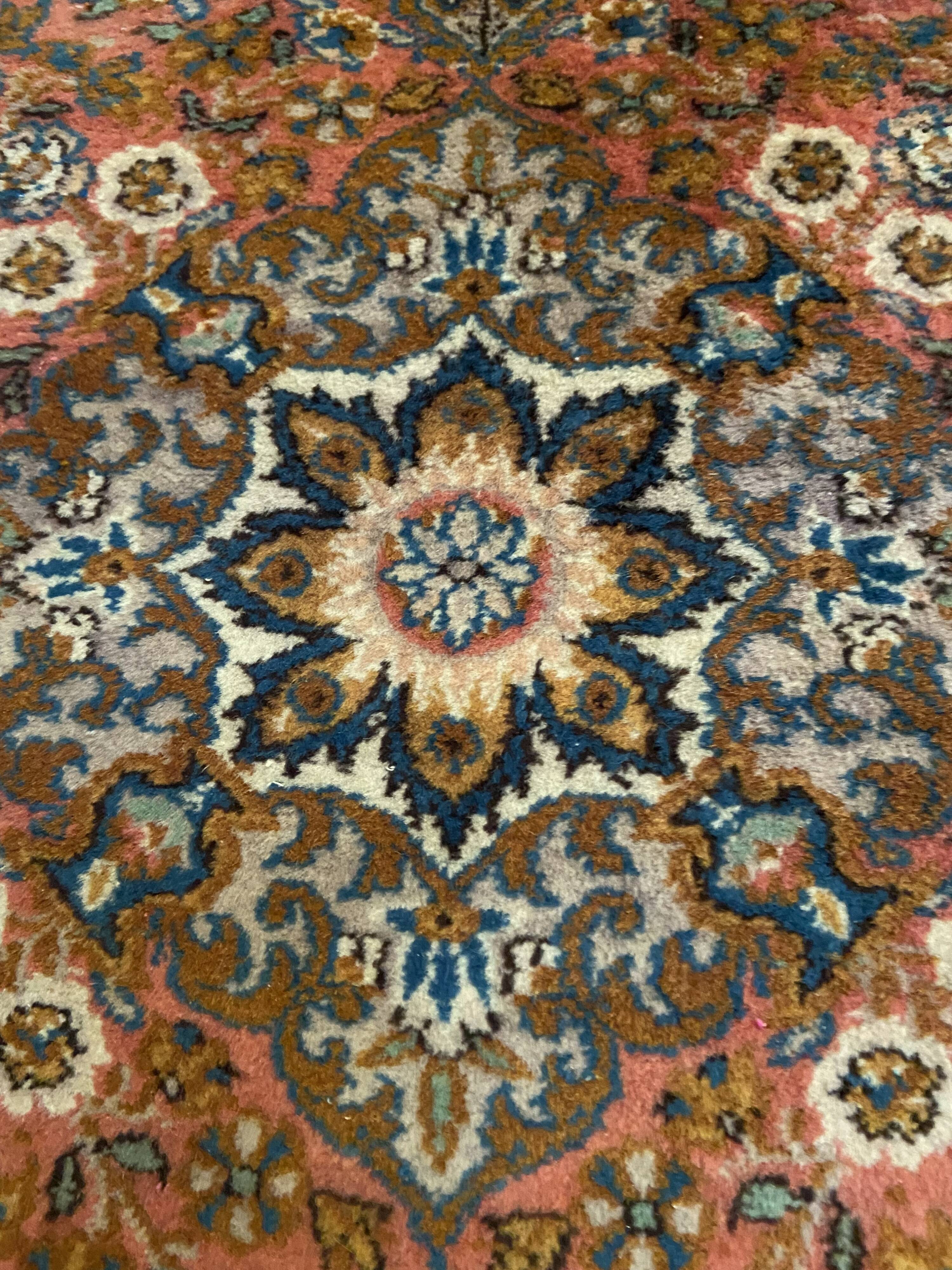 Paire de tapis persan Ghoum en laine 102x65cm