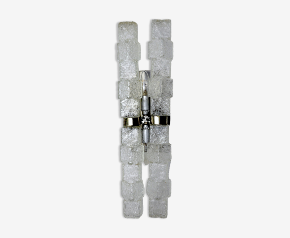 Applique Murano, glaçons givrés, Italie, 1970