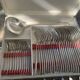 Cutlery set consisting of 49 pieces in silver metal, antique and collector's item