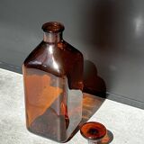 carafe ambrée en verre - bouchon