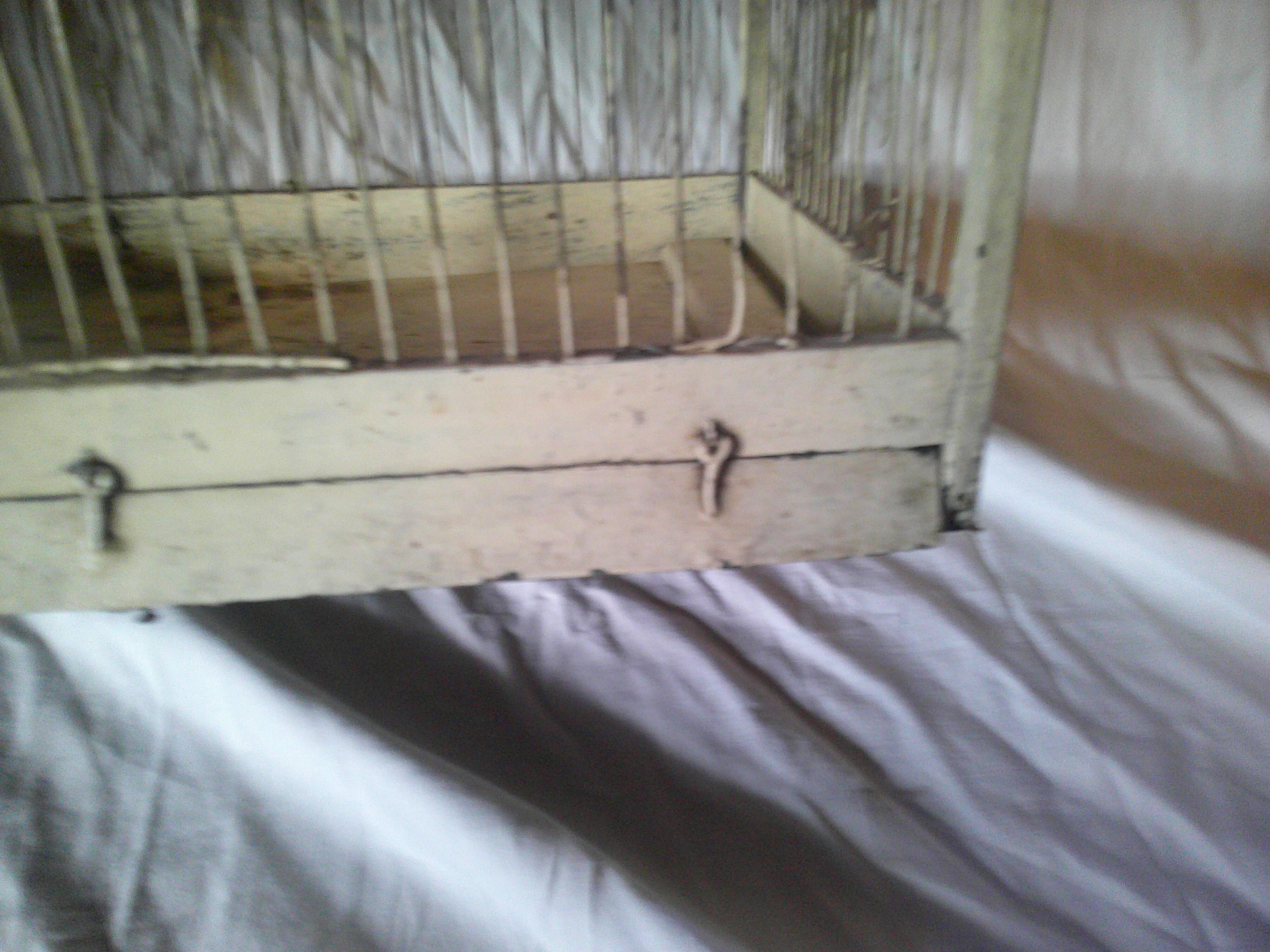 Old wooden cage from the 1960s