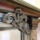 Large antique wooden mirror