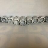 Nine marble candle holders