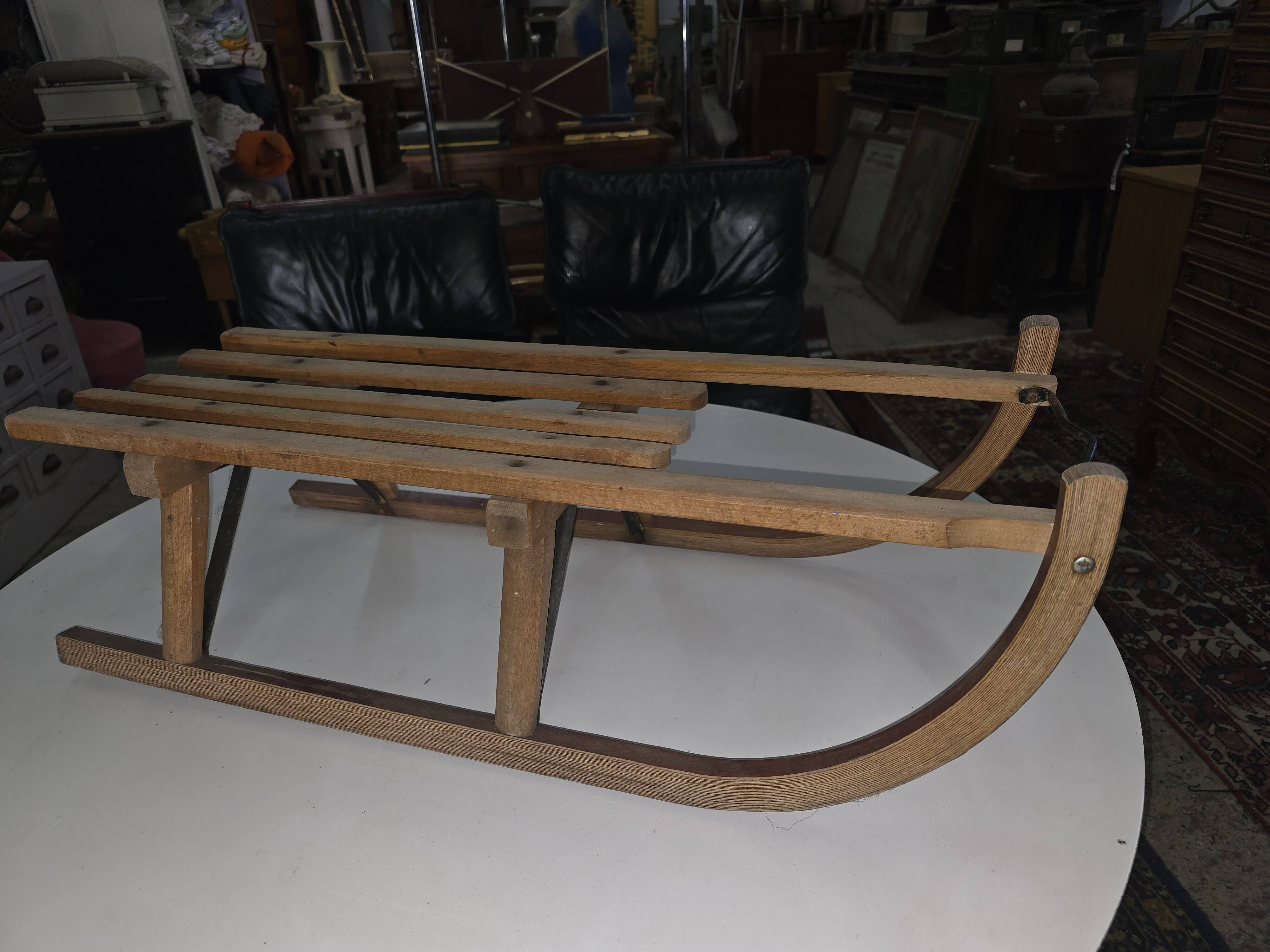 Vintage wooden sled