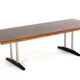 Rosewood / walnut coffee table 'Drachten' - mid century modern