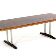 Table basse en palissandre / noyer 'Drachten' - style mid-century modern