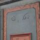 Rustic Farmhouse Folk Art Painted Bridal Cabinet dated 1806