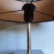Vintage table lamp in nubuck and leather – 70s/80s design