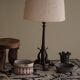 Danish table lamp, Jugendstil, Art Nouveau, in bronze, 1920s.