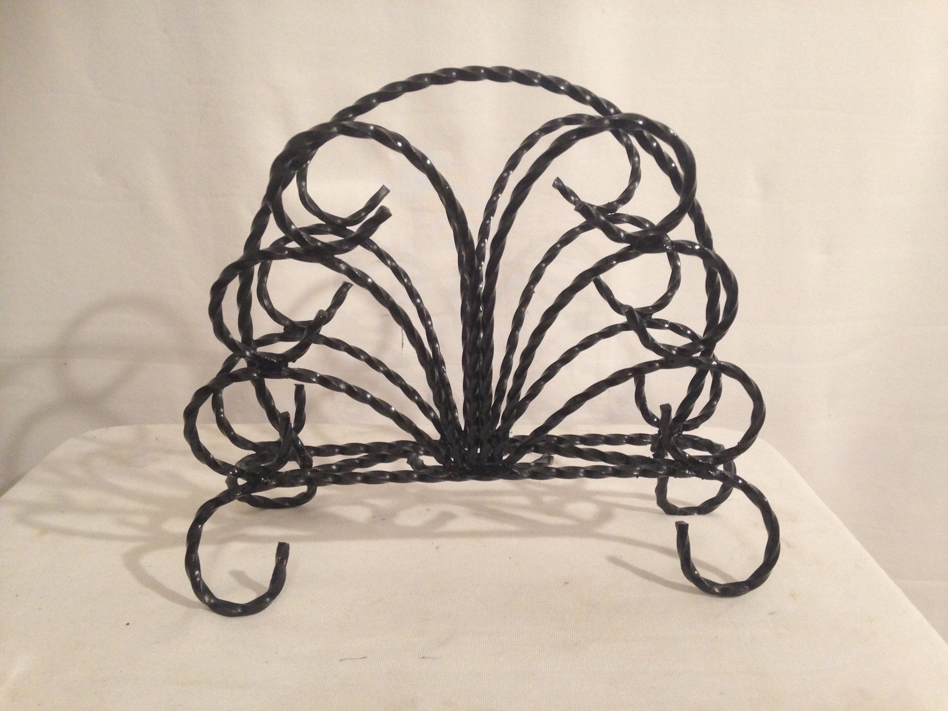 Magazines year 60 Black vintage wrought iron door