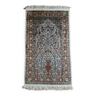 Handmade cashmere and silk rug