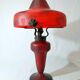 Champignon art-nouveau lamp signed schneider charles - foot and lampshade in glass paste
