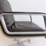 Wilkhahn Delta 2000 leather office chair by Delta Design