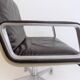 Chaise de bureau en cuir Wilkhahn Delta 2000 par Delta Design