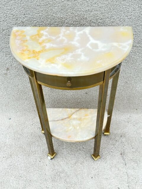 Gilded brass console