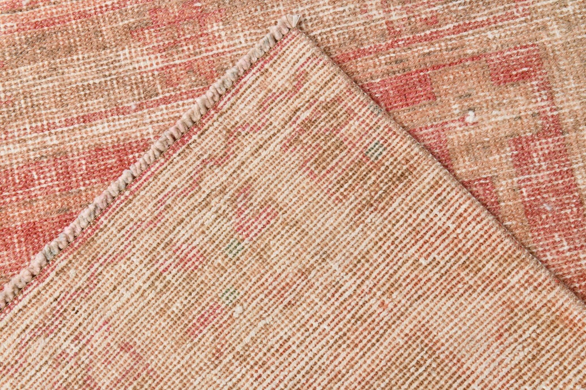 2x12 Stair Red & Pink Vintage Runner Rug, 73x382Cm