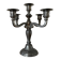 Antique candelabrum in pewter – 5 branches – France, mid 20th century