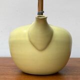 Mid-century ceramic teapot with bamboo handle, 1960s.