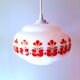 Suspension in opaline screen-printed 1970