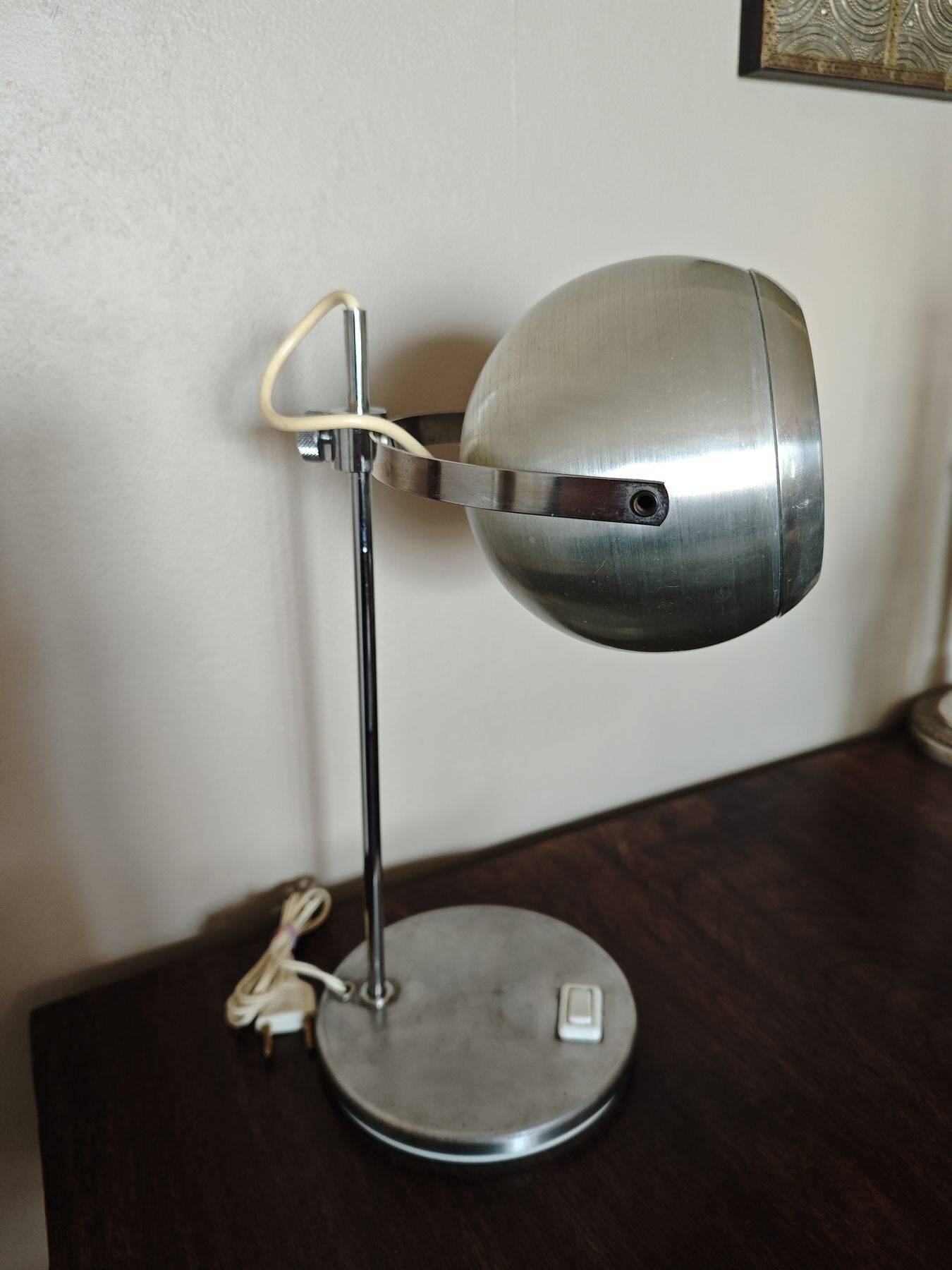 Vintage Eyeball Lamp - Aluminor - 1970s