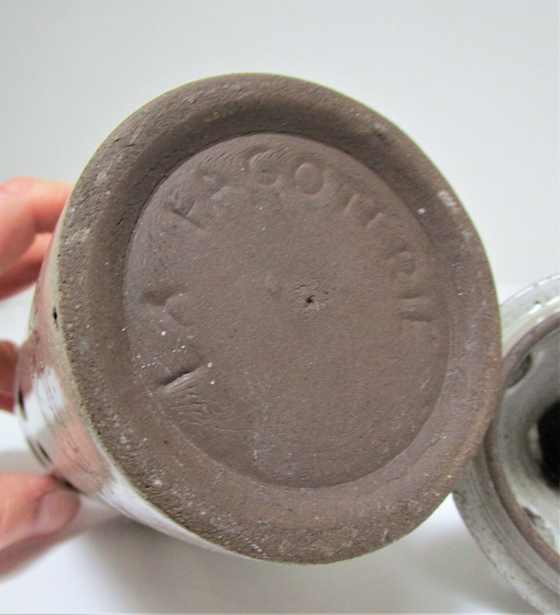 Photophore ceramic enamelled La Fagoterie vintage