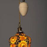 Chandelier with glass shade, 1920s