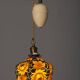 Chandelier avec abat-jour en verre, années 1920