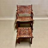 Rocking and Ottoman armchair Angel Pazmino 1960.