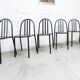 Set of 6 "202" model chairs by Robert Mallet Stevens 1980