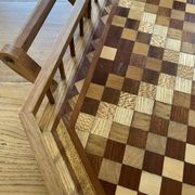 Grand Plateau de service en marquetterie de bois