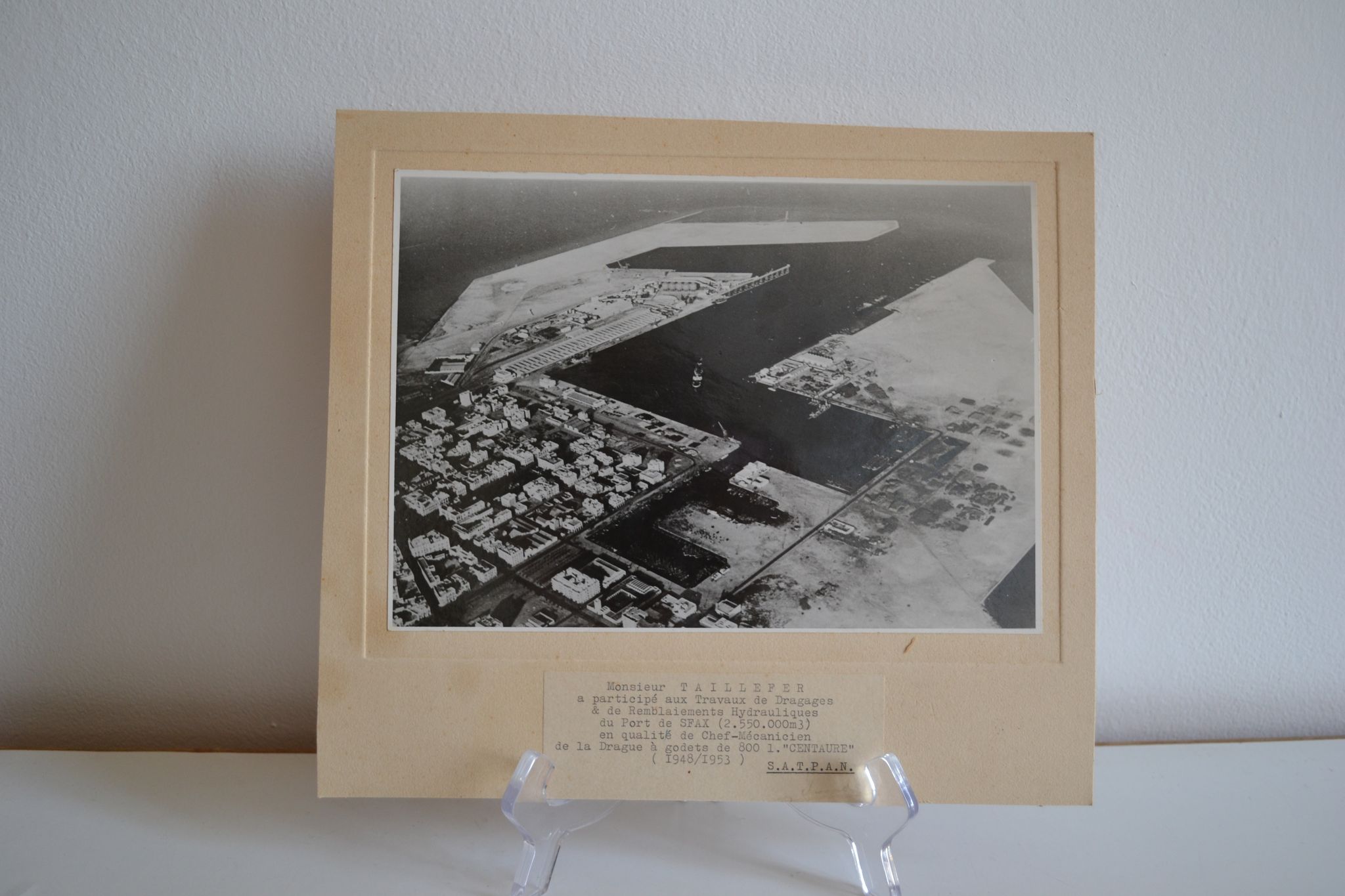 Photo argentique anonyme port de sfax vers 1950