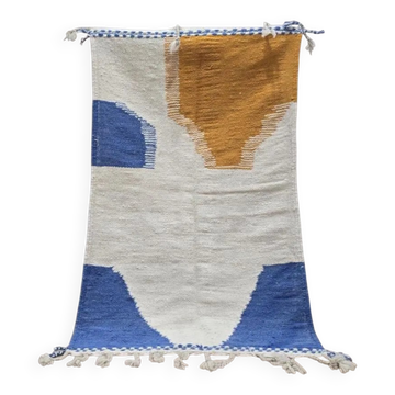 Traditional Moroccan handwoven rug 3x2 m