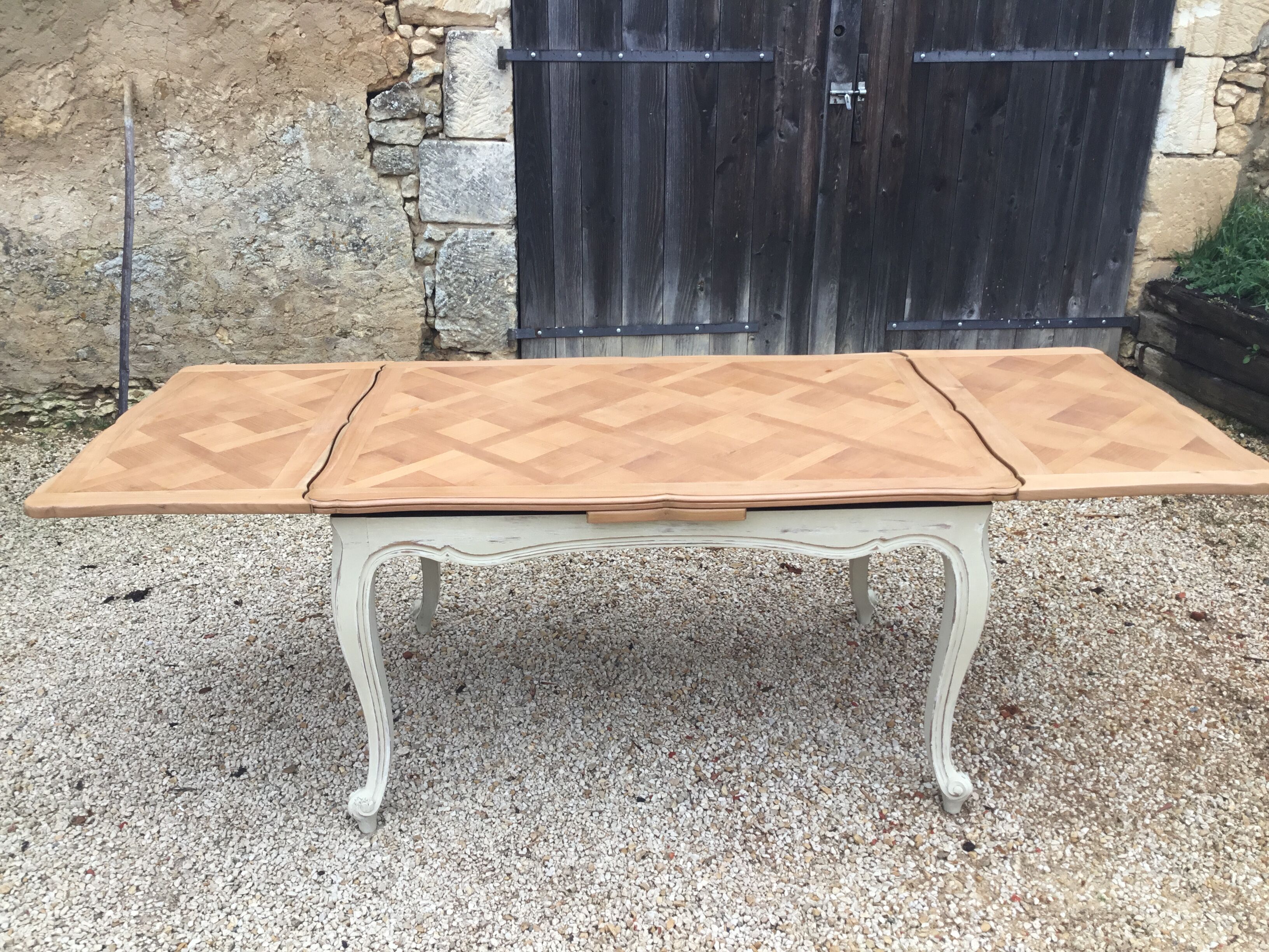 Louis XV-style cherry table mid-20th