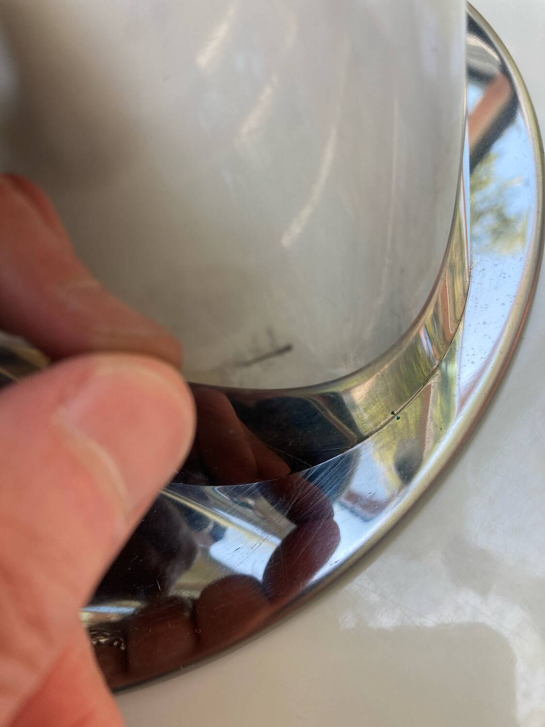 Space lamp, Age in pure chrome metal 70