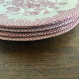 Set of 4 floral pattern dessert plates