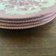 Set of 4 floral pattern dessert plates