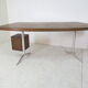 Bureau vintage en wengé moderne du milieu du siècle, ère spatiale, années 1960