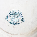 Lot 6 assiettes à dessert François 1er Salins Terre de fer