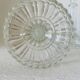 Pair of molded glass candle holders