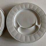 Set of 6 porcelain asparagus plates 1960