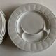Set de 6 assiettes à asperges en porcelaine 1960