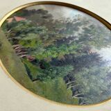 HSP painting "Forest landscape with house" 19th century