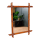 Antique faux bamboo mirror