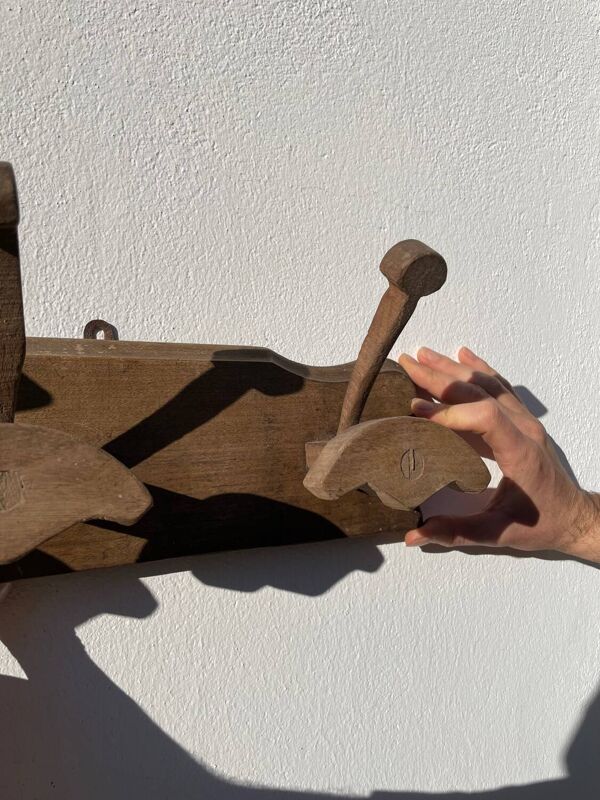 Porte manteaux mural en bois