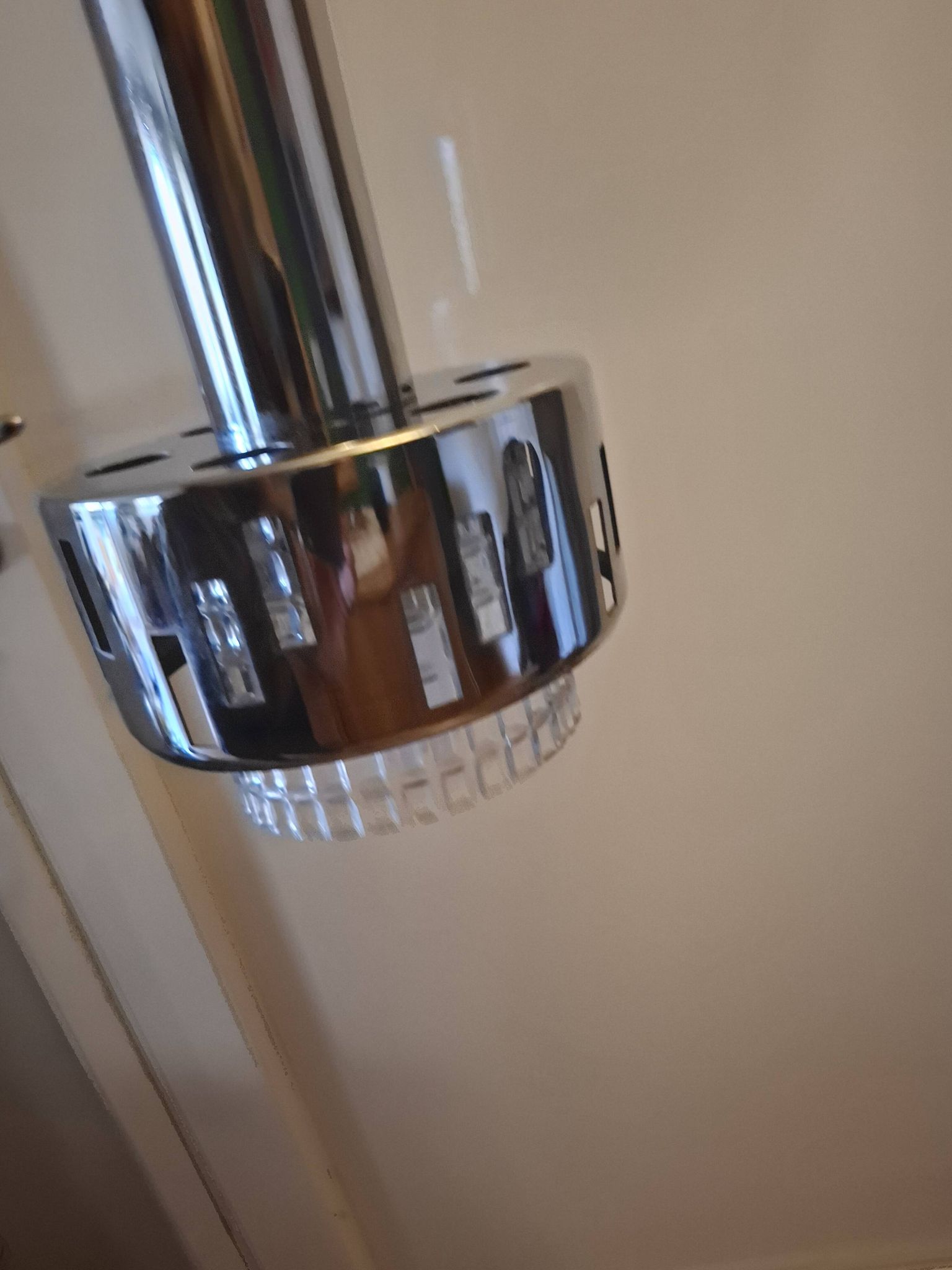 RAAK chrome metal pendant light, 1970s