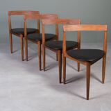 Iconic Dining Set by Hans Olsen – Teak Round Table and 4 Chairs, Denmark, 1960s